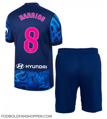 Atletico Madrid Pablo Barrios #8 Tredjetrøje Børn 2024-25 Kortærmet (+ Korte bukser)